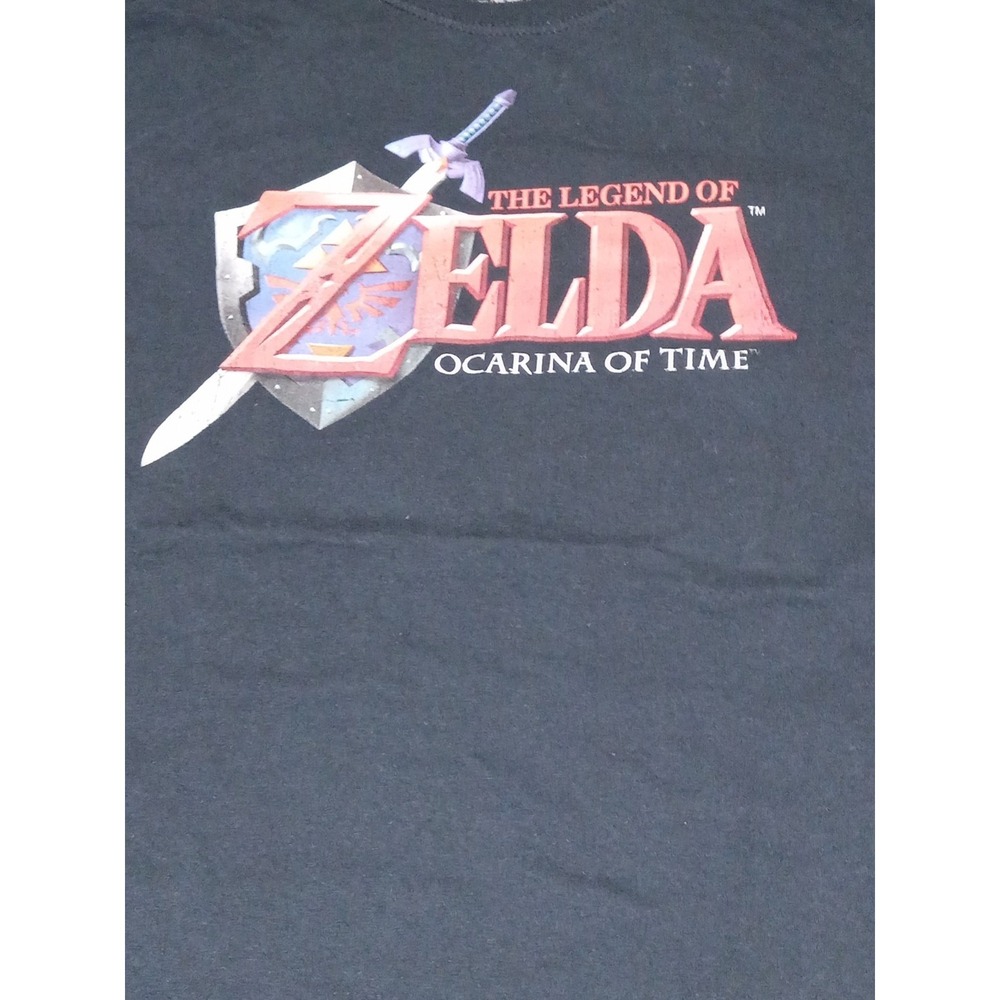 Nintendo Zelda Ocarina of Time T Shirt XL Black Graphic Tee 2021 Gamer Video - Picture 3 of 8